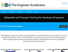 Tablet Screenshot of engineeraccelerator.com